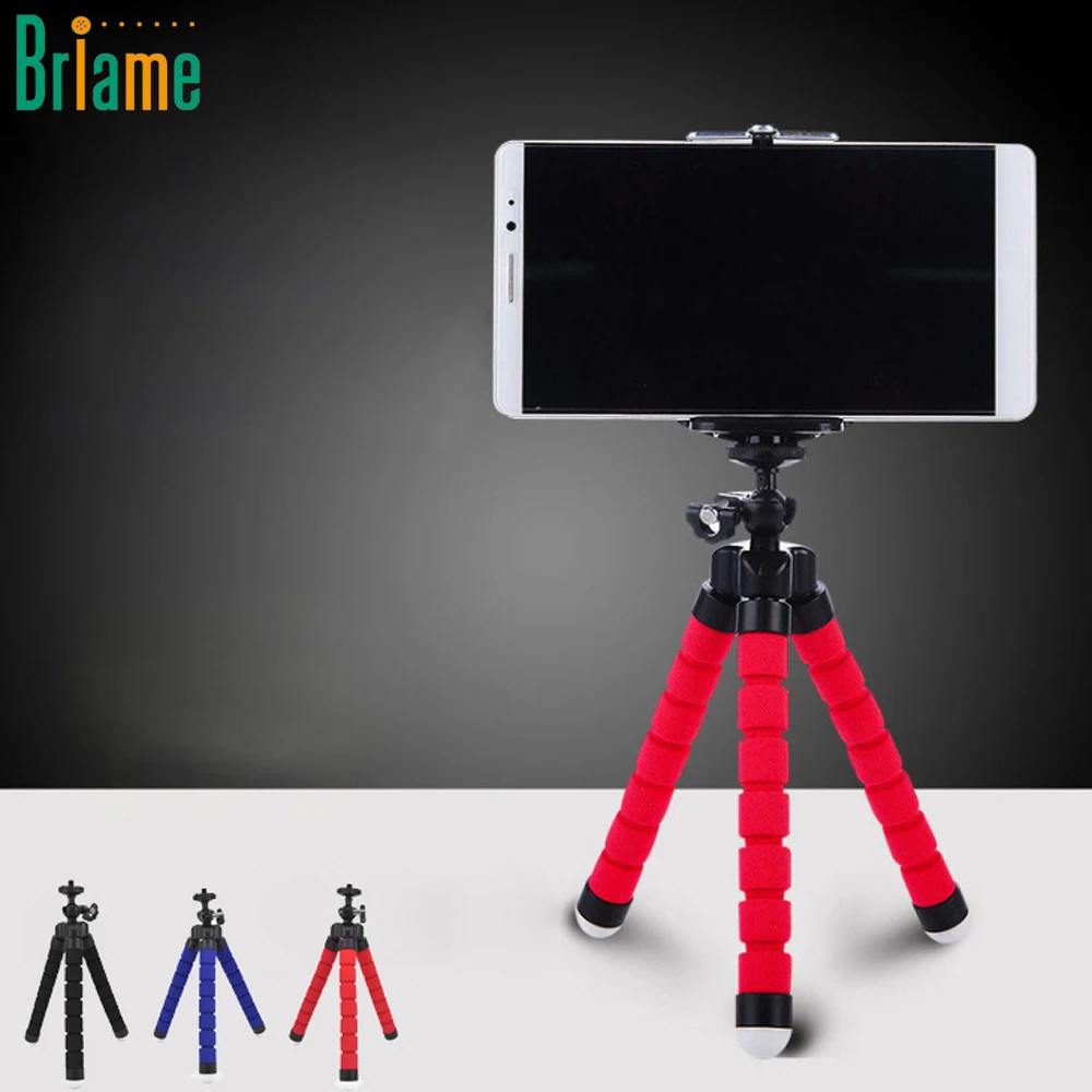 

Briame Mini Flexible Sponge Octopus Tripod for iPhone Samsung Xiaomi Mobile Phone Smartphone Tripod for Gopro Camera DSLR Mount