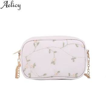 

Aelicy Ladies Casual Fresh Vine Flower Small Leather Crossbody Bag 2019 Design Ladies PU Leather Handbag Handbag Messenger Bag