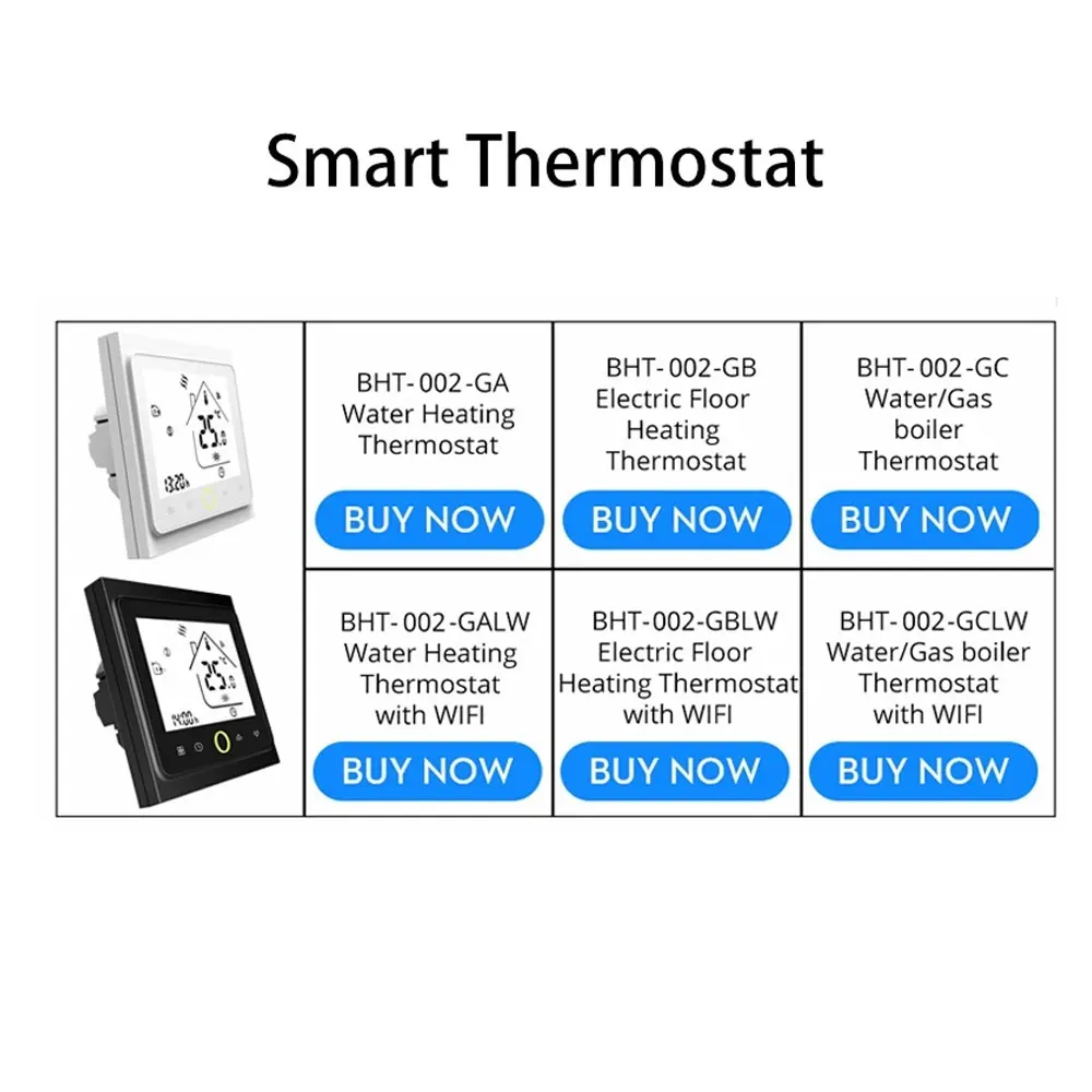 Аксессуары WiFi термостат без WiFi контроллер температуры BHT-002GC комнатный термостат