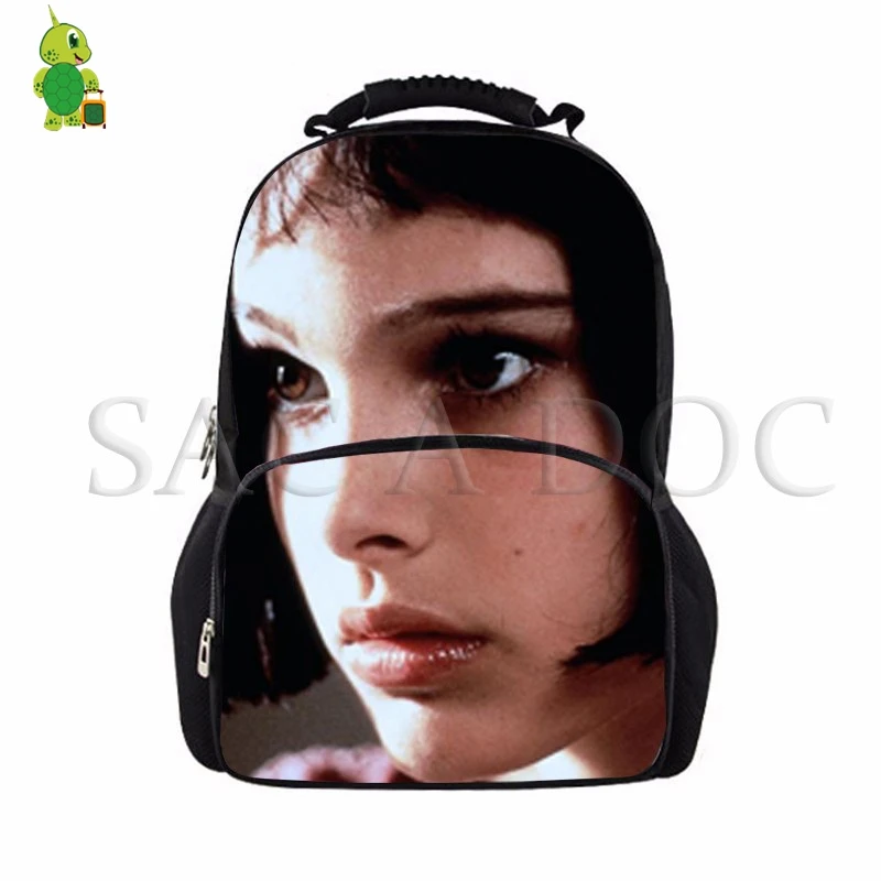 

Mathilda Movie Character Backpack for Teenage Boys Girls School Bags Laptop Backpack Women Men Large Travel Rucksack