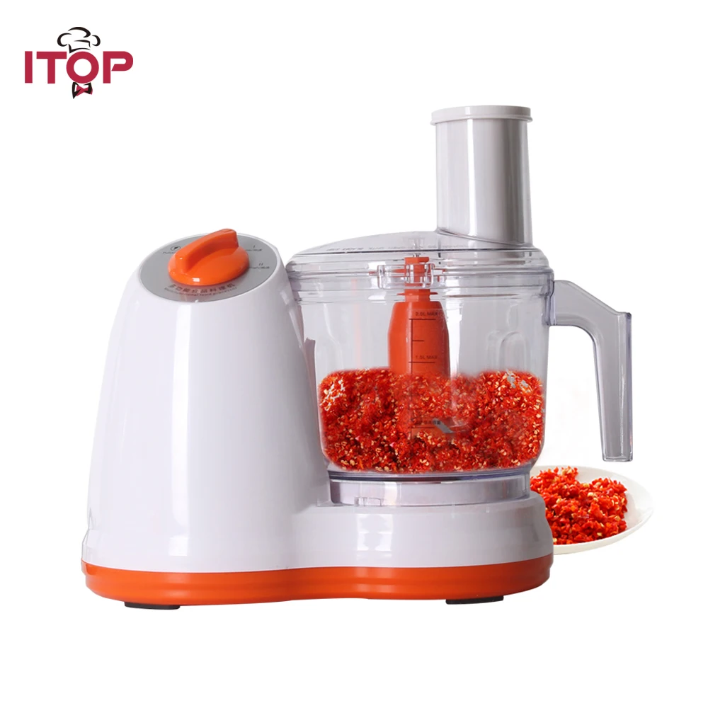 

ITOP Kitchen Multifunctional Electric Food Processor Vegetable Meat Pepper Cutter Potato Carrot Onion Slicer Garlic Peeler