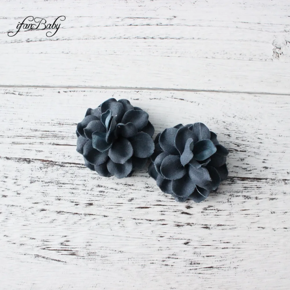 Synthetic Leather flower hair flower (2)