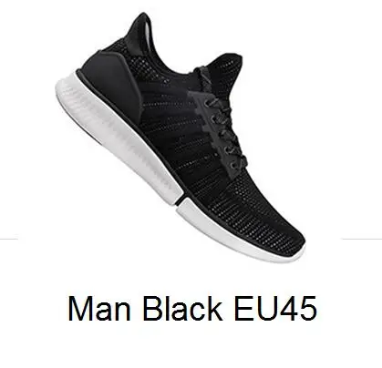 Xiaomi Mijia спортивные мужские кроссовки IP67 дышащие мужские и женские кроссовки для уличной поддержки смарт-чип(не входит в комплект - Цвет: Man Black  EU45