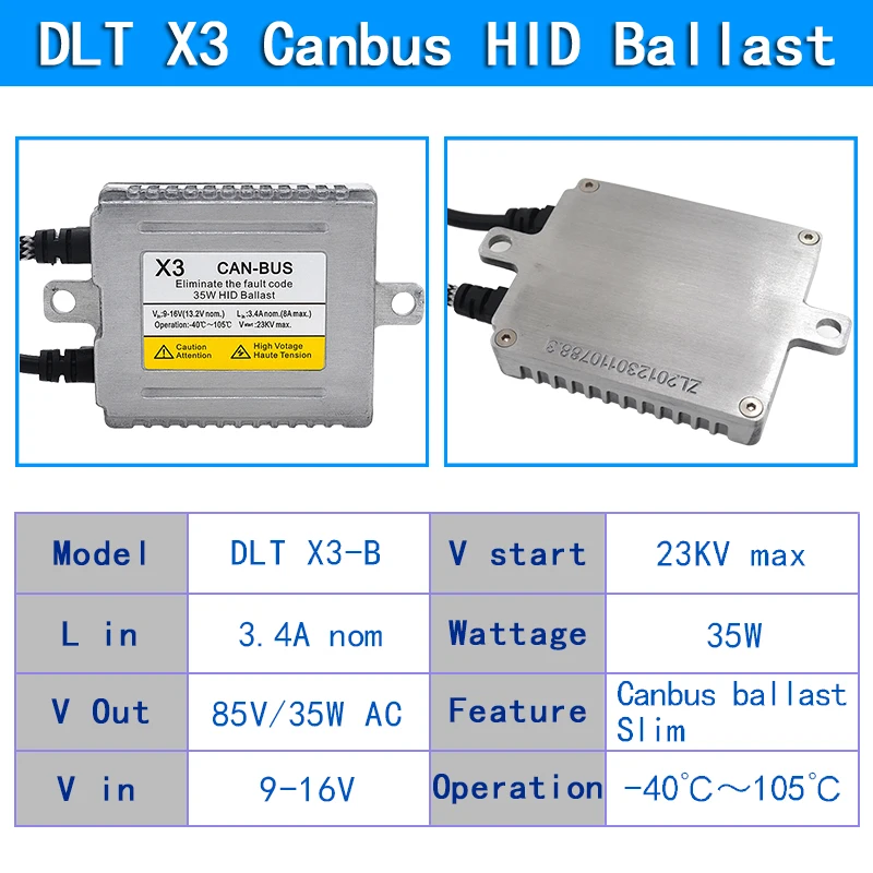 SKYJOYCE 35 Вт Cnlight Canbus HID комплект оригинальный DLT X3 Балласт 4300K 6000K 8000K H1 H7 H11 9005 D2H