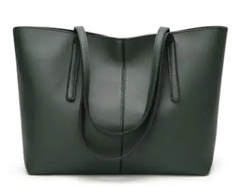 Сумки через плечо для женщин, сумка на плечо, повседневная винтажная мягкая кожаная сумка, женская сумка-мессенджер, женская сумка C1081 - Цвет: Зеленый