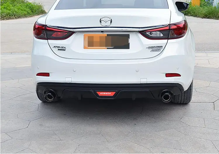 For Mazda 6 ATENZA Rear spoiler STY ABS Rear Bumper Diffuser Bumpers Protector For ATENZA surrounded rear lip rear spoiler