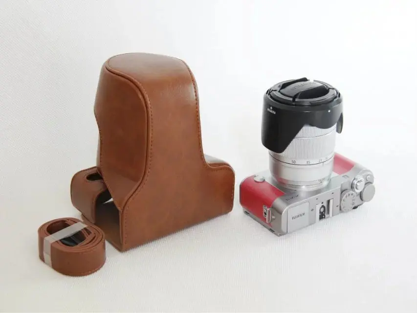 Retra Винтаж кожа цифровой Камера сумка для Fujifilm XM1 X-M1 XA1 X-A1 XA2 XM3 XA3 XA10 чехол с ремешком высокое качество