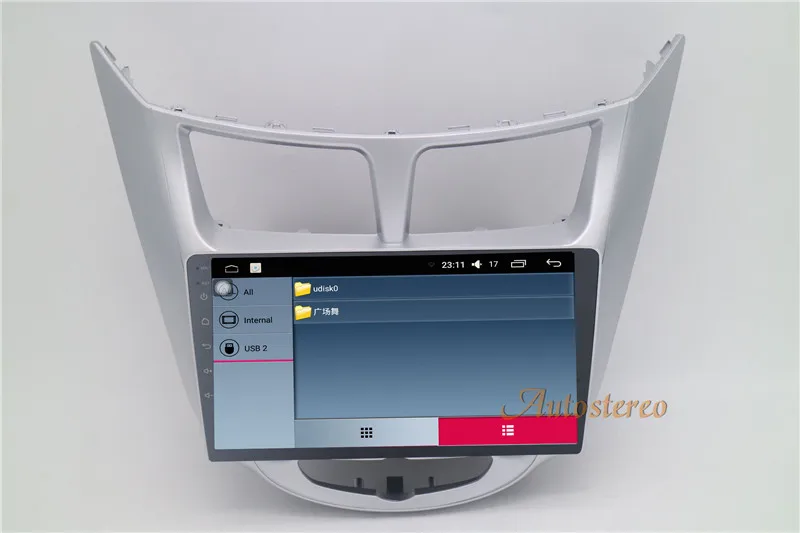 Excellent Big screen Android Car GPS Navigation Car DVD Player For Hyundai Accent Verna 2011+  stereo unit multimedia 19