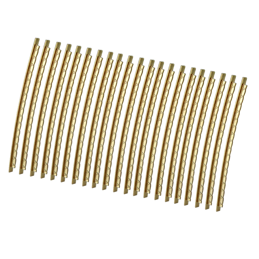 21Pc Golden Guitar Fret Wire Fretwire Set 2mm Brass for Folk/Acoustic Guitar Parts Accessories