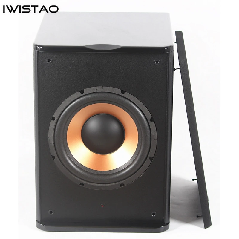 Мощный 10 дюймовый активный сабвуфер HIFI деревянный домашний кинотеатр 200 Вт 4 Ом 30