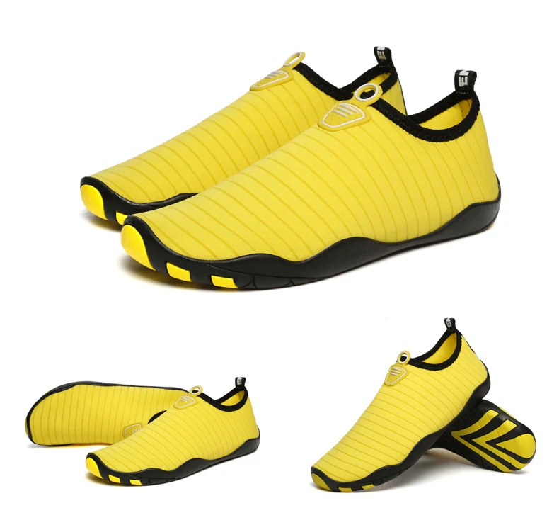 Aqua Shoes Unisex Quick Dry Water Shoes Plus Size Outdoor Sneakers Women Light Non-slip Swimming Shoes Soft Lovers Beach Shoes