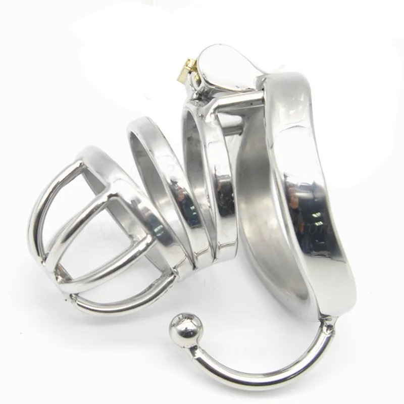 304 Stainless Steel Male Chastity Devices,Cock Cage With Base Arc Ring,Cock Rings,Penis Lock BDSM Adult Games Sex Toys For Men