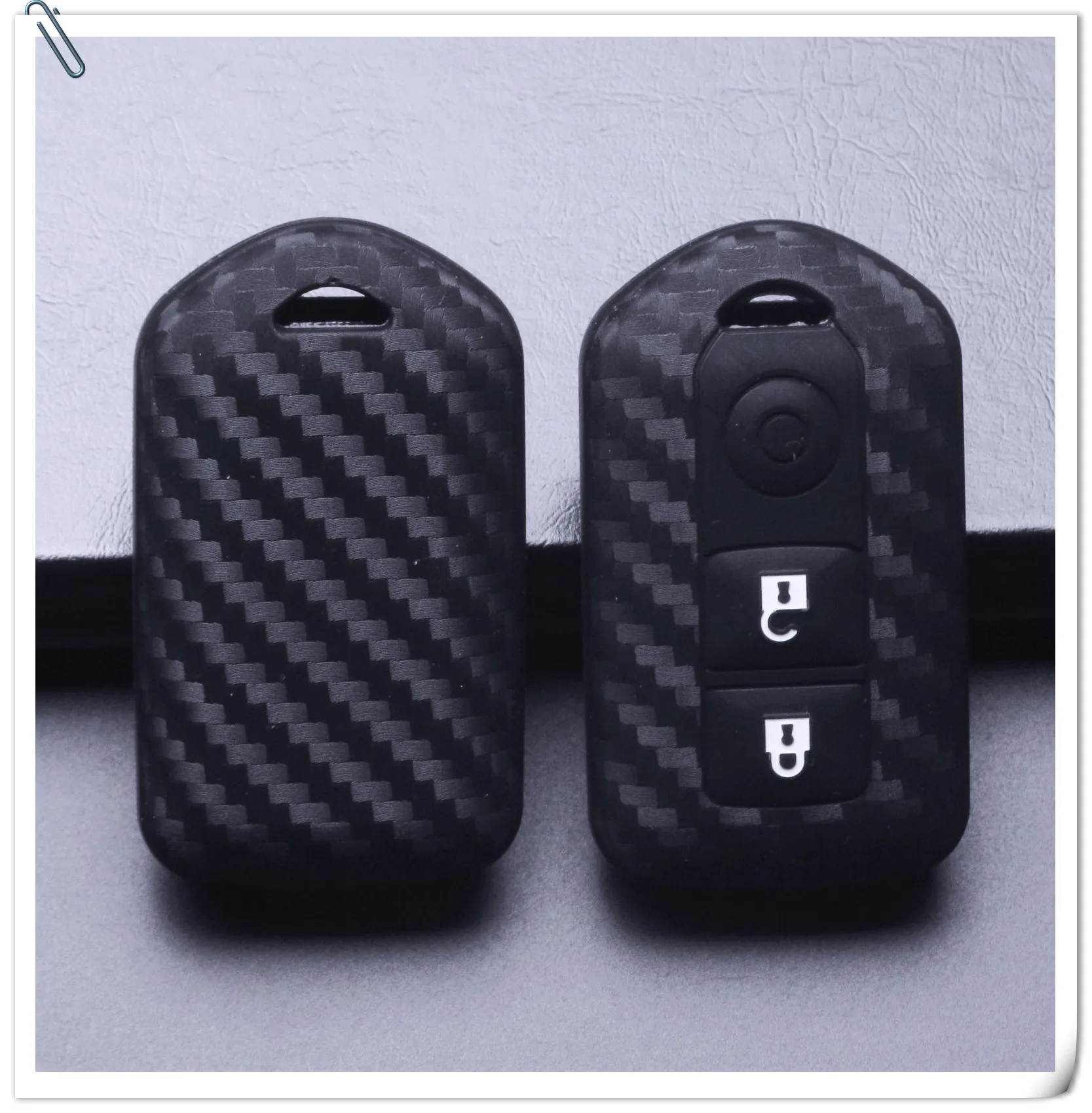 Keyforkess custodia portachiavi in Silicone stile carbonio 3D per Toyota Highlander Camry Yaris VIOS RAV4 supporto portachiavi senza chiave - HTB1uRNXNpzqK1RjSZFvq6AB7VXa2