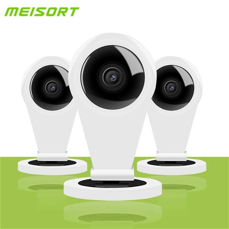 Meisort HD 720P Wifi Mini IP Camera Indoor Smart P2P Baby Monitor Two way Audio Wireless