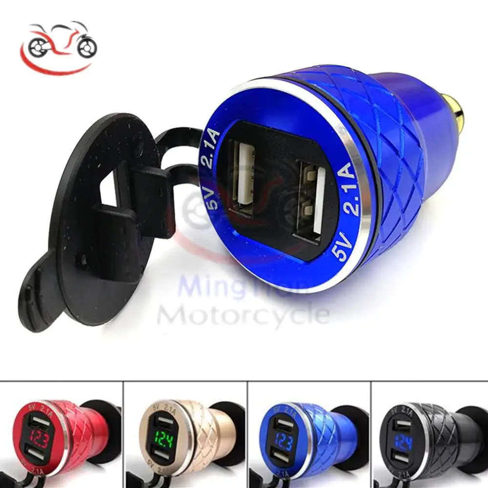 F800GS F650GS F700GS R1200GS R1200RT алюминиевый двойной usb адаптер с цифровым дисплеем для BMW F