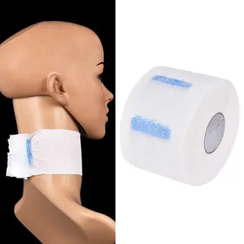 Preise 1 Rolle Papier Weiß Neck Rüschen Papier Haar Schneiden Salon Einweg Friseur Kragen Hohe Haftung Heißer Verkauf