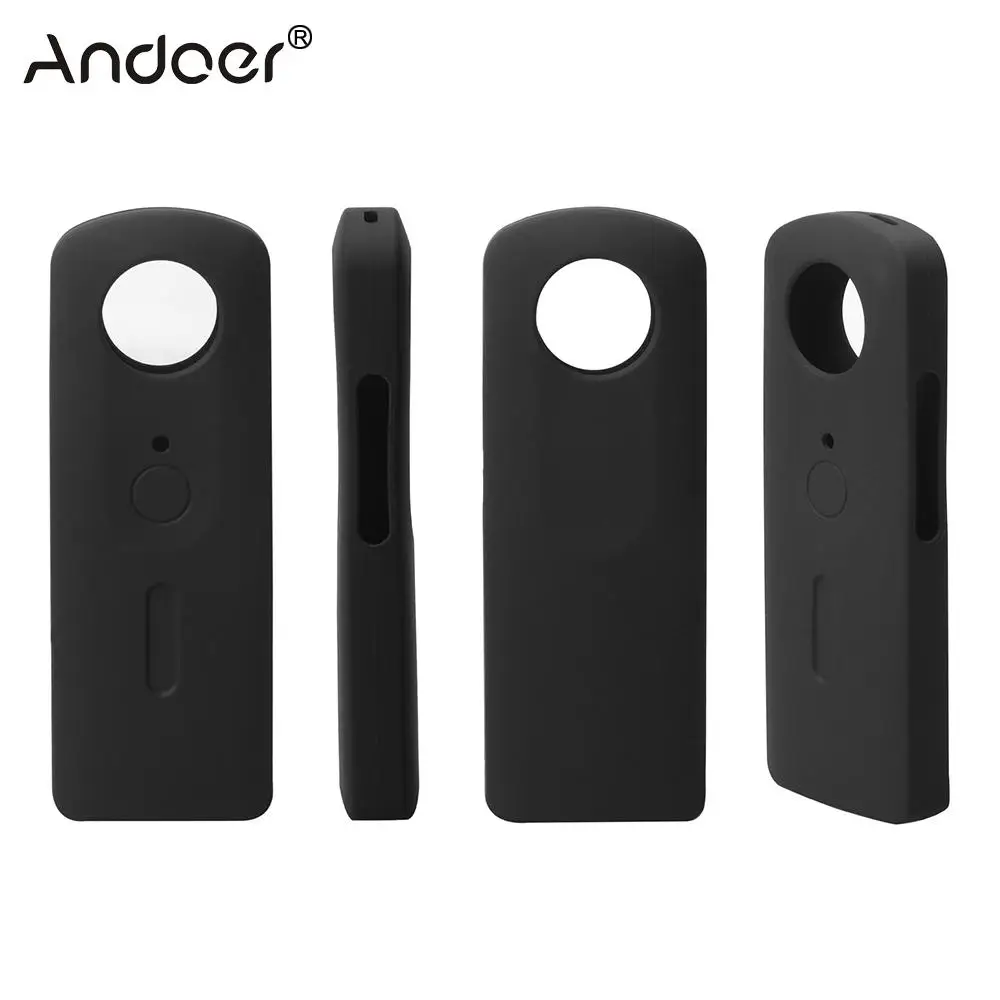 Andoer защитный силиконовый резиновый Чехол Мягкий чехол для Ricoh Theta S 360 градусов