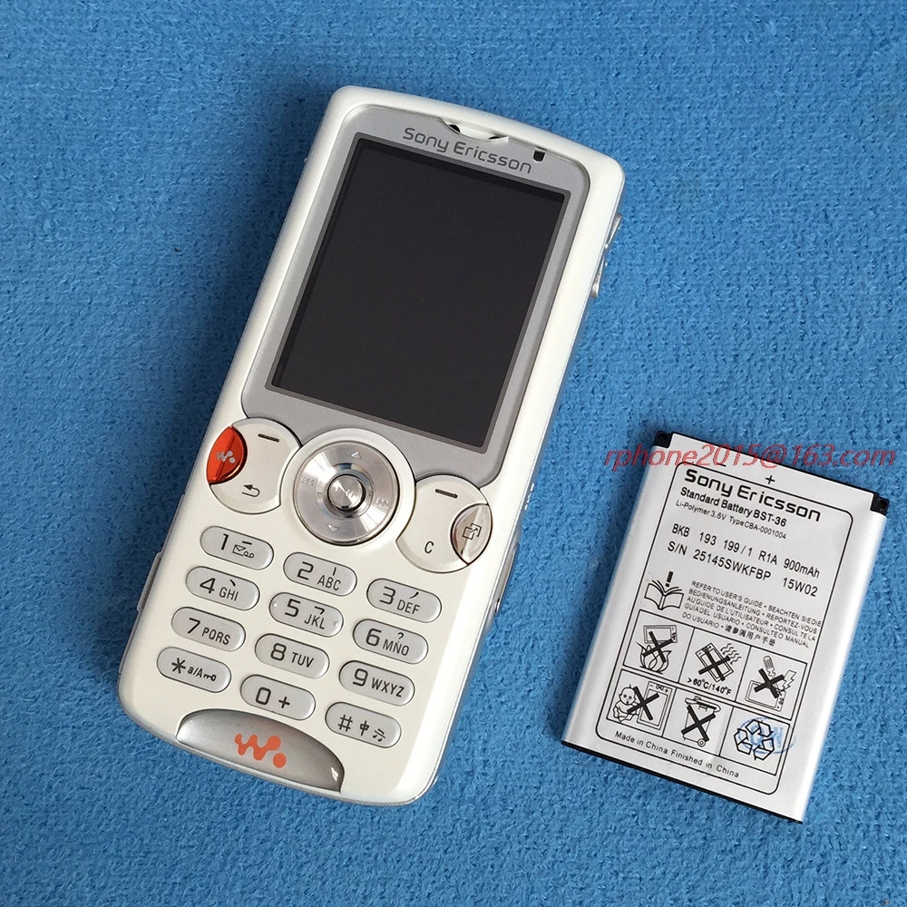Отремонтированный сотовый телефон Sony Ericsson W810 Bluetooth 2 МП разблокированный W810i