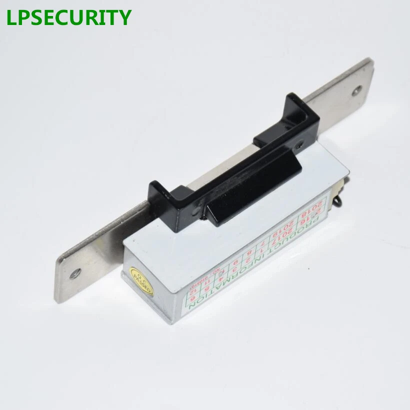 

LPSECURITY Electric Door Strike with cover fail safe NC/ Fail Secure NO Mode Lock a Part For Access Control Wood Metal Door