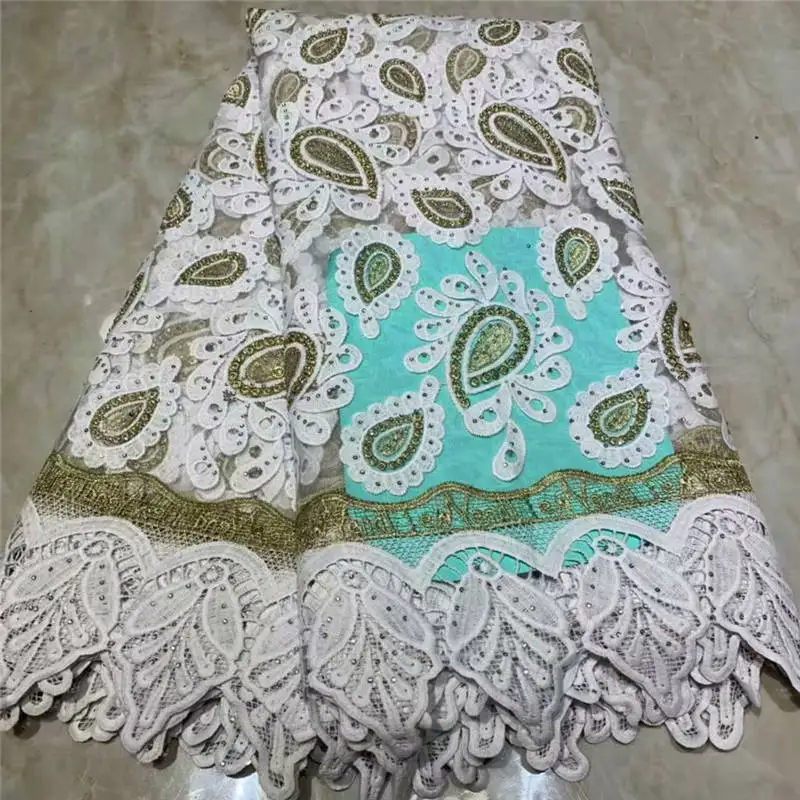 2019 high quality sequence French Nigerian sequins net lace African tulle mesh fabric for dress 5yards/lot | Дом и сад