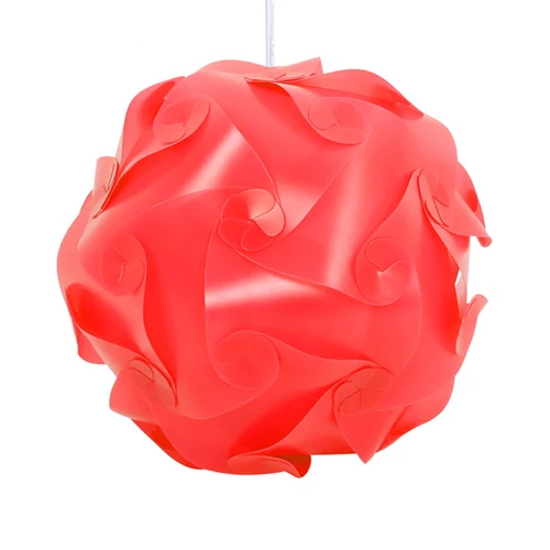 YAM 30 шт. DIY современный IQ головоломка, паззл плафон для лампы Потолочный абажур 8 цветов доступны для внутреннего и наружного украшения - Цвет корпуса: Red