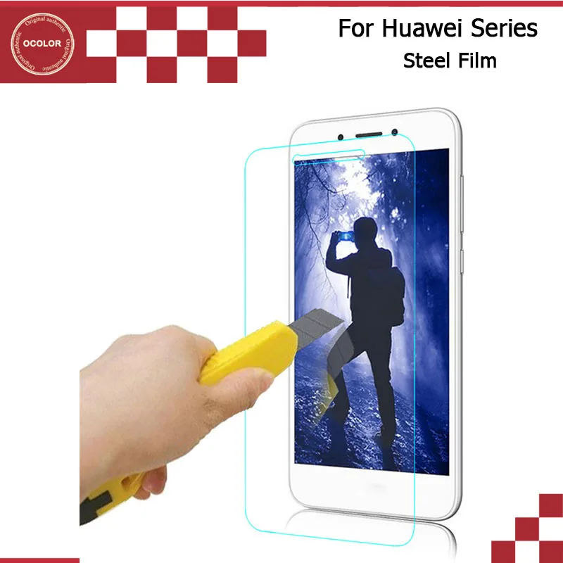 Ocolor для huawei Honor 6X8 полное покрытие Передняя закаленная стеклянная стальная пленка