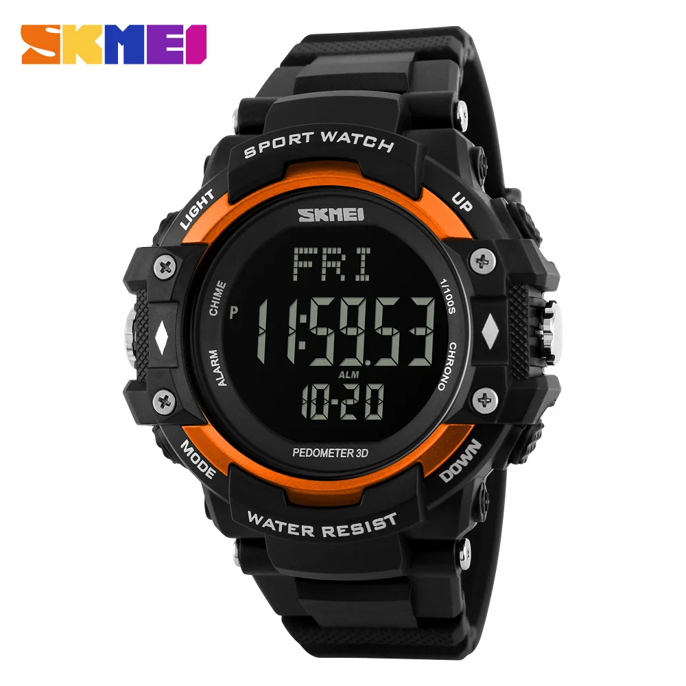 SKMEI мужские спортивные часы обратного отсчета часы с будильником цифровые часы Relogio Masculino наручные часы для бега
