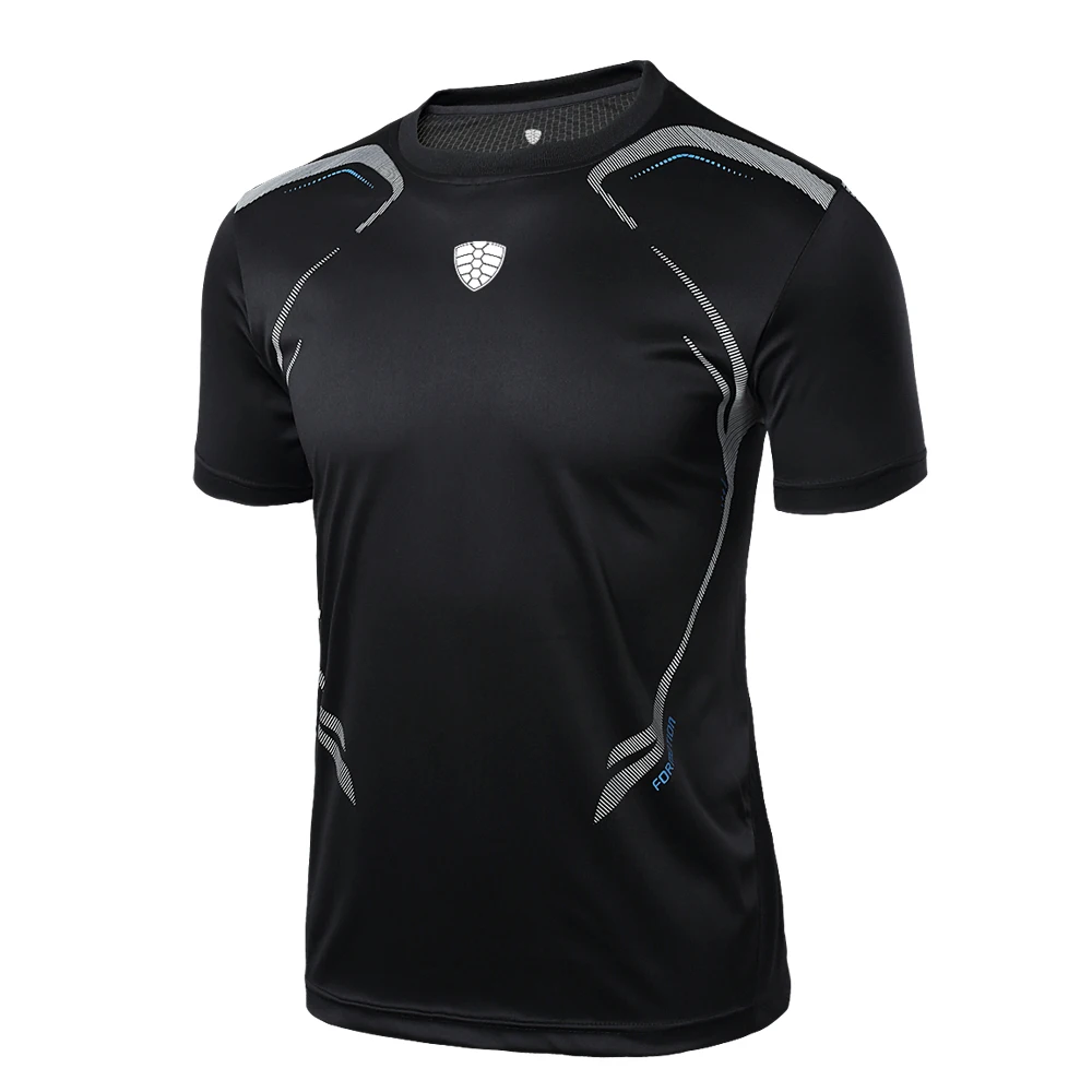 

2017 Fashion Brand Men's tshirt Quick Dry Breathable T-shirts men Soccer Jersey Printed Shirt fashion Slim Fit custom t-shirt