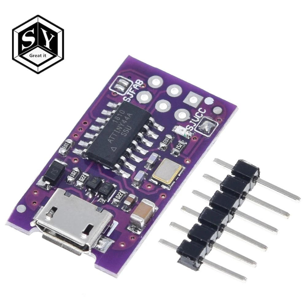 5V Micro USB Tiny AVR ISP ATtiny44 USBTinyISP Programmer For Arduino Bootloader