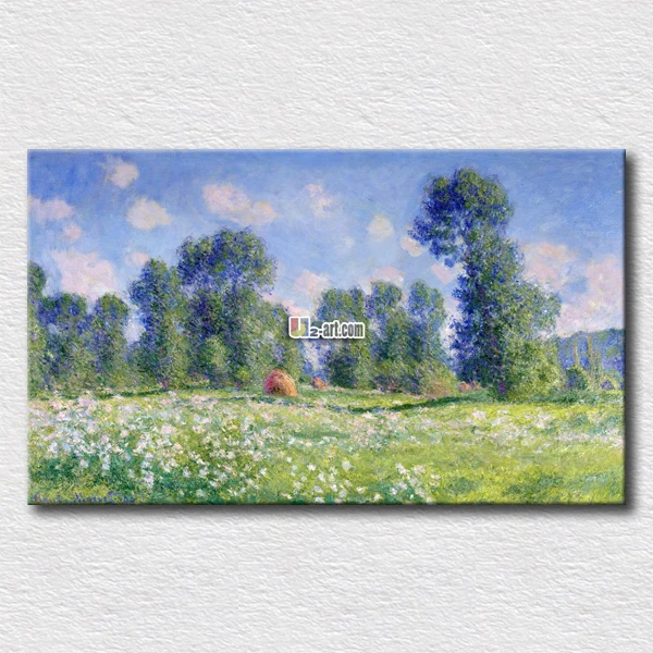 

Spring scenery painting gift for best friends high quality and famous Monet prints canvas hot sell picture
