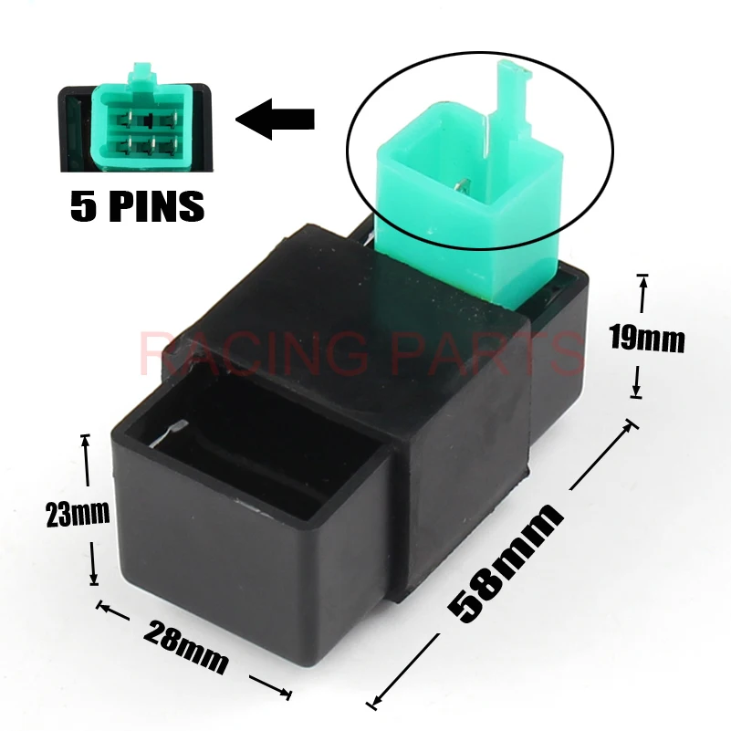 

Motorcycle 5 Pins racing CDI ignition box for Horizontal Engine 50cc 110cc140cc Dirt Pit Monkey Bike Electric Parts