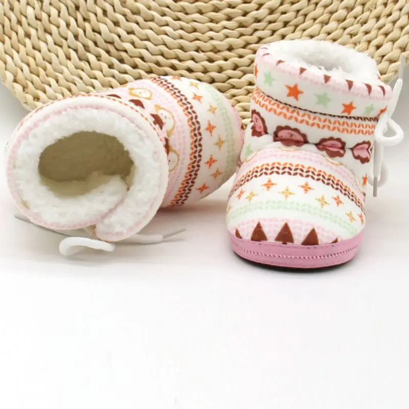 Lovely Winter Warm Baby Shoes Cotton Padded Infant Toddler Baby Boys Girls Boots Soft Newborn Bebe Boot