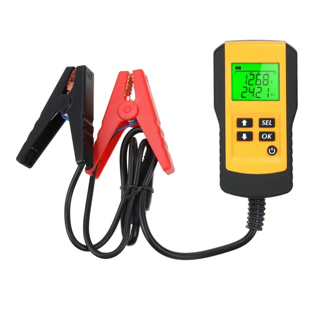 

12V Car Battery Tester Vehicle Car LCD Digital Battery Test Analyzer Auto System Analyzer Diagnostic Tool With Backlight