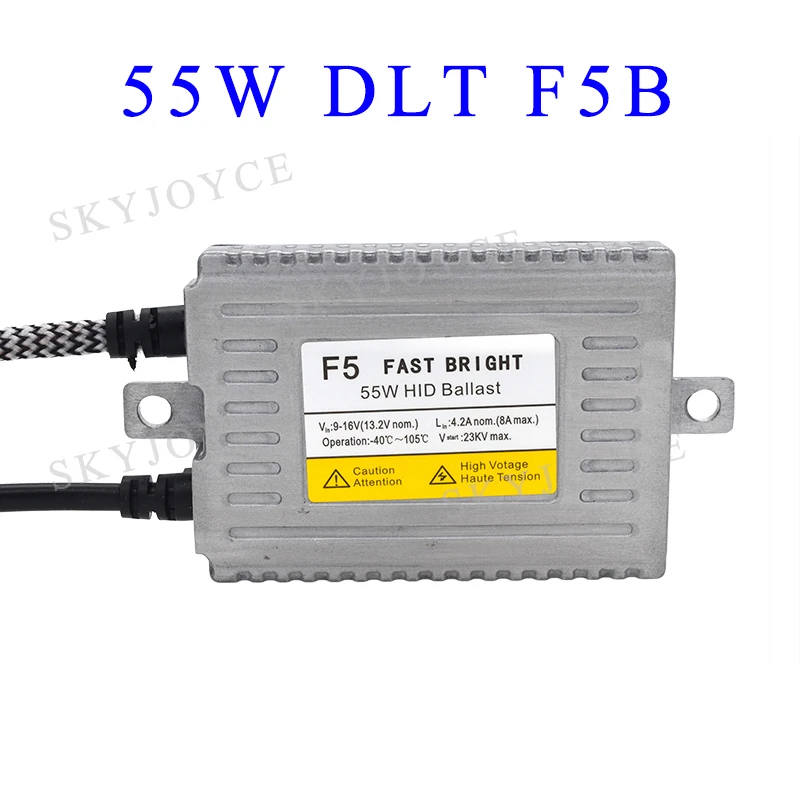 SKYJOYCE 55 Вт 5500K Быстрый Яркий ксеноновый H7 H1 H11 9005 9006 9012 D2H HID комплект DLT F5 старт