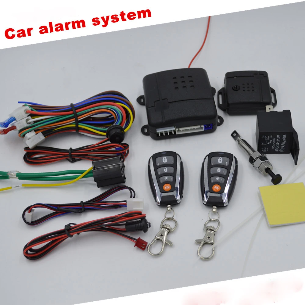 Keyless Entry Car Alarm System Push Start/Stop Button Car Engine Alarm