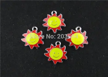 

AE218 20pcs Mixed Enamel Sun Charms Pendants for Bracelet Charm 21.5x21MM