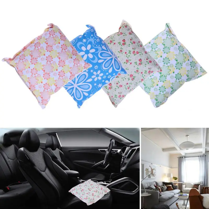 VODOOL 1pc Car Deodorant Bamboo Charcoal Bag Auto Air Purifying