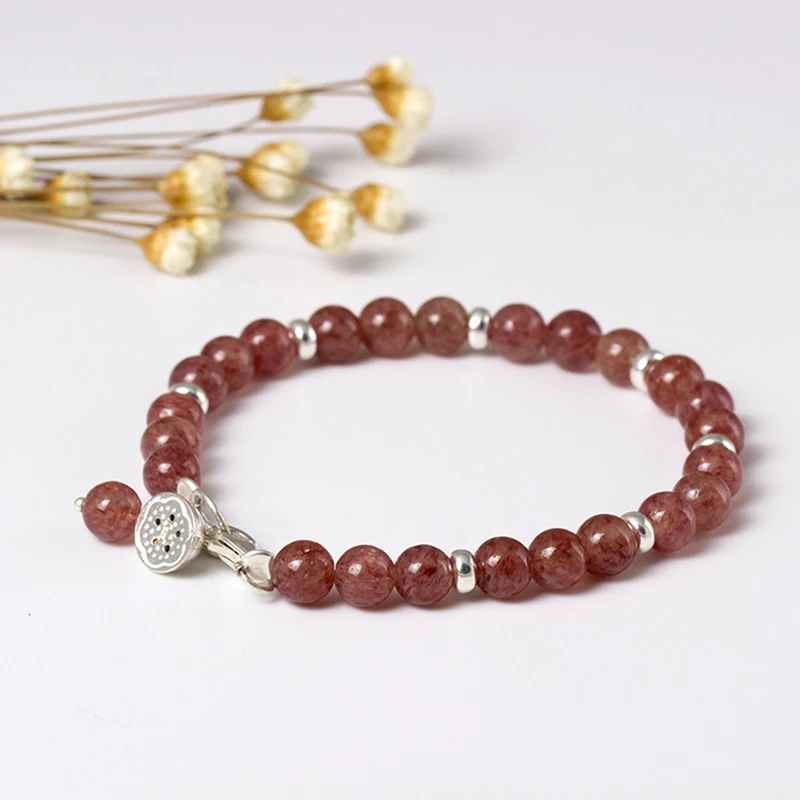 Браслет женский из серебра S925 пробы с натуральным камнем YB54|bracelets for|bracelets for