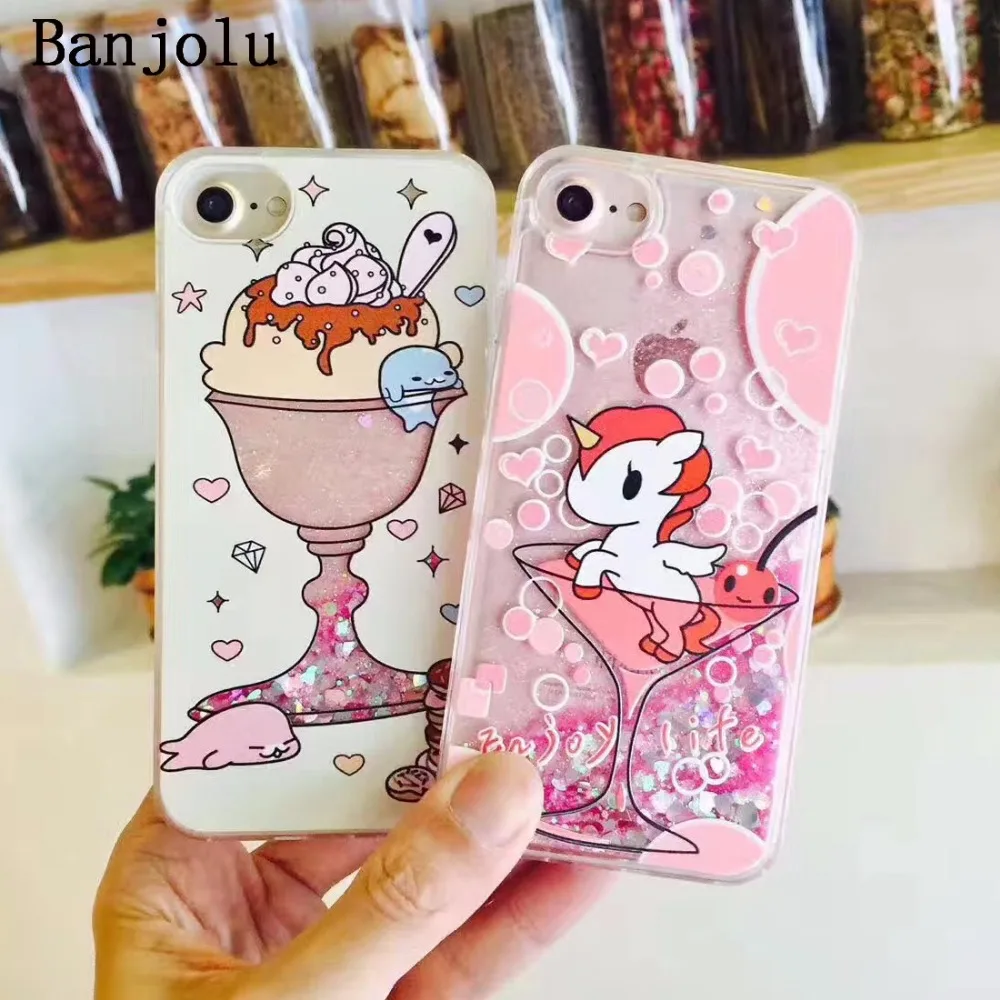 Banjolu Lucu Unicorn Es Krim Senyum Wajah Kasus Telepon Untuk IPhone