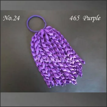 

20 pcs for Girl Hair Accessories 6" B- Braid Ponytail Streamers Elastic