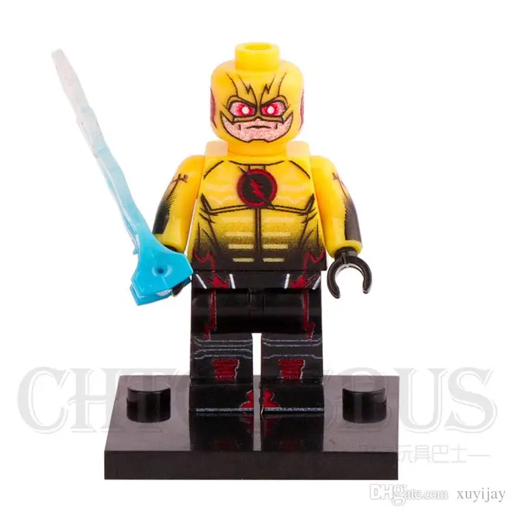 

SingleSale The Flash Doctor Wells with Thunder DC Justice League SUPER HERO Minifig Assemble Model Building Blocks Kids Toy Gift