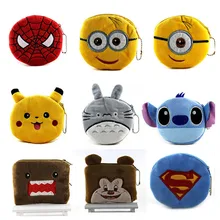 24Styles Hot On Sale Kawaii Cartoon Spiderman/Unicorn Children Plush Coin Purse Zip Change Purse Wallet Kids Girl Women For Gift kawaii fruit coin purse holders children apple strawberry plush purse bag zipper change purse wallet kids girl women for gift