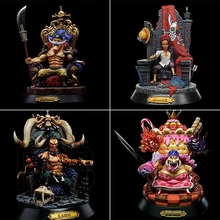 24cm Anime One Piece four kings Edward Newgate Shanks Kaido Charlotte Linlin PVC Action Figure Collectible Model Toy anime one piece figure one of the four kings shanks pvc action figure collection model toy