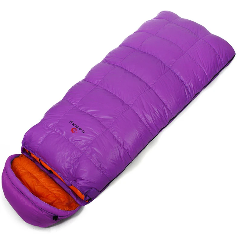 Спальный мешок Jungle King Duck-25 градусов для кемпинга, Сверхлегкий конверт, 1 кг, Зимний Водонепроницаемый туристический спальный мешок
