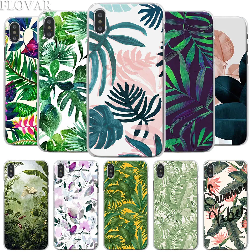 

Tropical Green Plant Phone Case for Apple iPhone X XR 7 8 Plus 6 6s Plus XS MAX SE Phone Case Coque