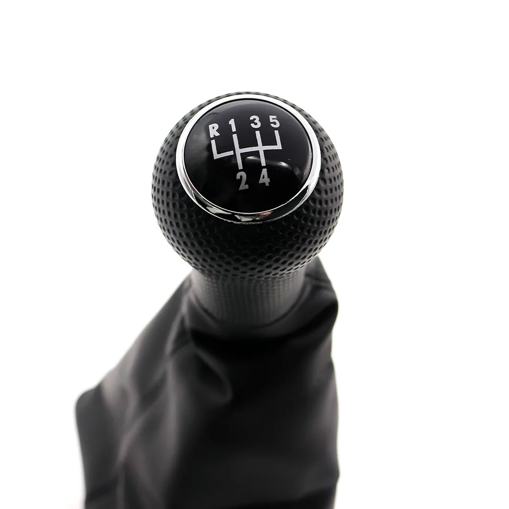Car Gear Shift Knob Black Caps 5 Speed Gear Shift Knobs Boot For