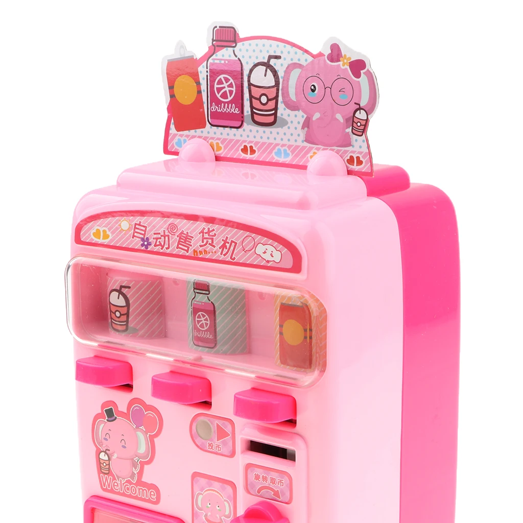 Мини торговый автомат с монетами и соком ролевые игры игрушка Моделирование торговый дом для мальчиков и девочек подарок для игры