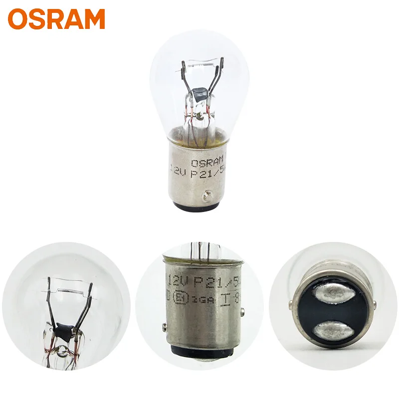 OSRAM 7528 P21/5W Standard Metal Bases Turn Signal Light Parking Lamp OEM  Auto Stop Bulb