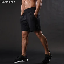 GANYANR шорты для мужчин тренажерный зал Спорт Баскетбол Спортивные леггинсы футбол волейбол спандекс теннис Training пикантные фитнес карман