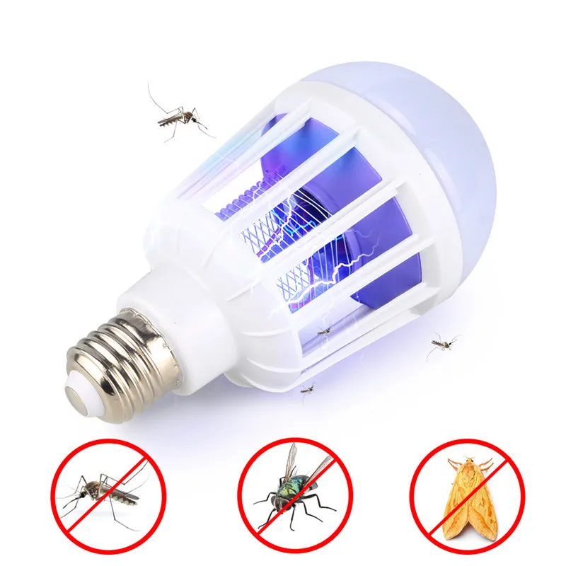 

2 in 1 LED Mosquito Killer Lamp E27/B22 Bulb Electronic Anti Repellent Bug Insect Killer Light Baby Room sleeping Night Light